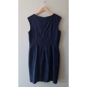 ANTONIO MELANI Dresses - Antonio Melani navy blue brocade sheath dress ANTONIO MELANI Dresses - Antonio Melani navy blue brocade sheath dress